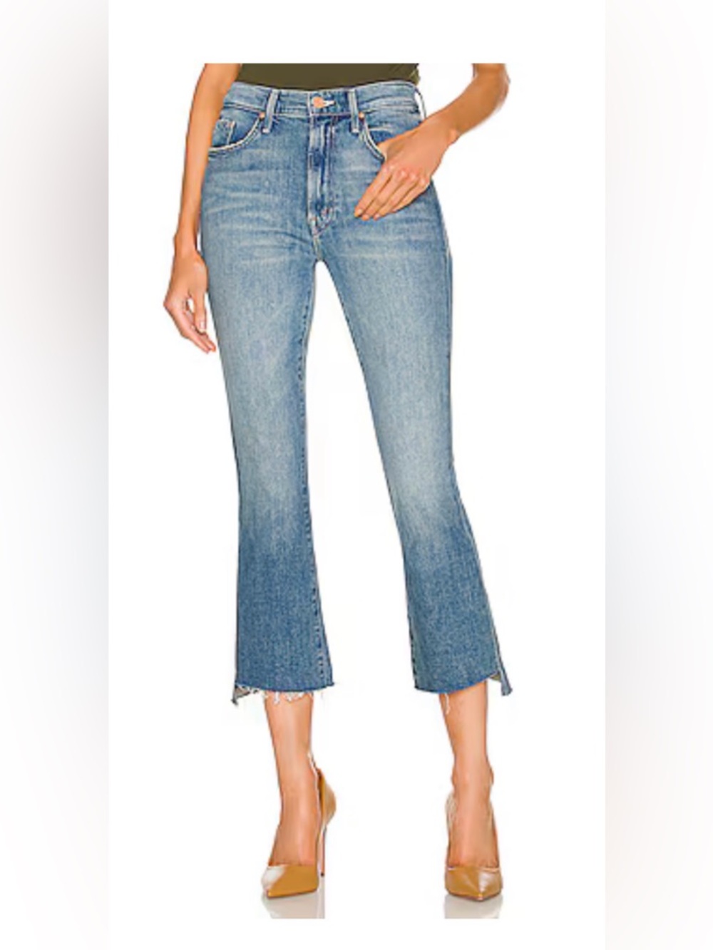 Mother Step Crop Frey Jeans - Scenic Route